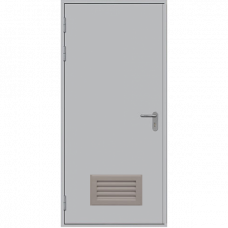 Дверь противопожарная ДПМ-1Г однопольная с вент.решеткой