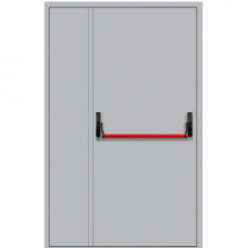 Дверь противопожарная ДПМ-1,5Г с антипаникой двупольная